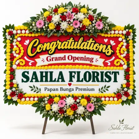 Papan Bunga Ucapan Selamat Cileungsi